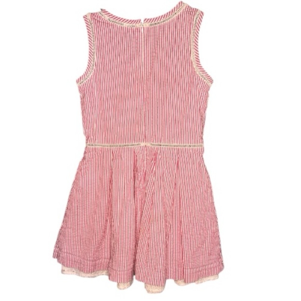 Brooks Brothers Girls Pink and White Seersucker Dress size 6 - Picture 3 of 4
